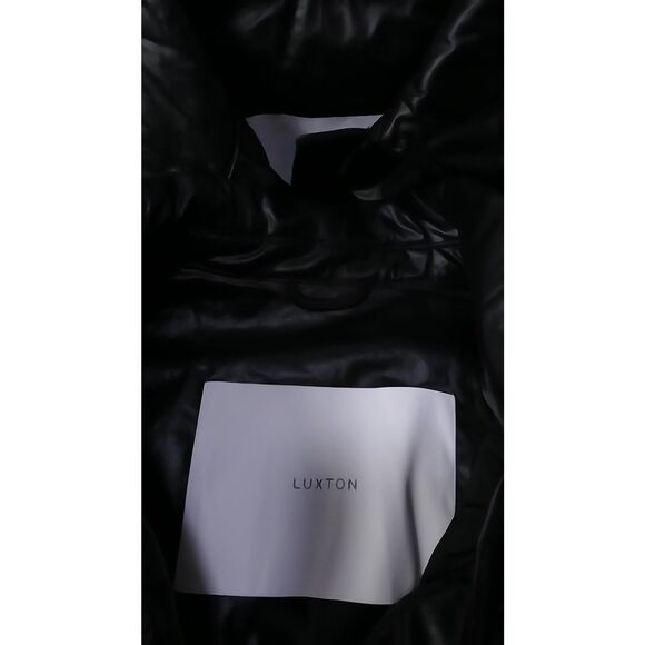 NIB Luxton Women's Teatherless Bomber Jacket Black 890 Black S P - Picture 12 of 16